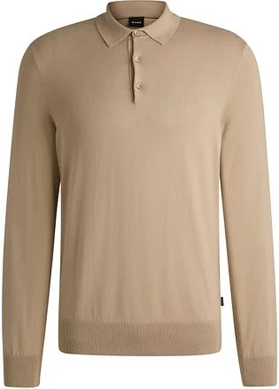 BOSS Gemello Long Sleeve Polo Beige 50506025-275 kopen