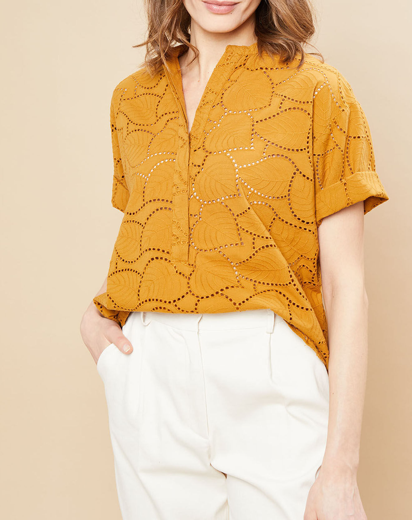 Hartford Blouse Candide noisette