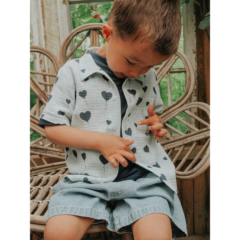 Køb Fliink Light Denim Blue Don Denim Shorts