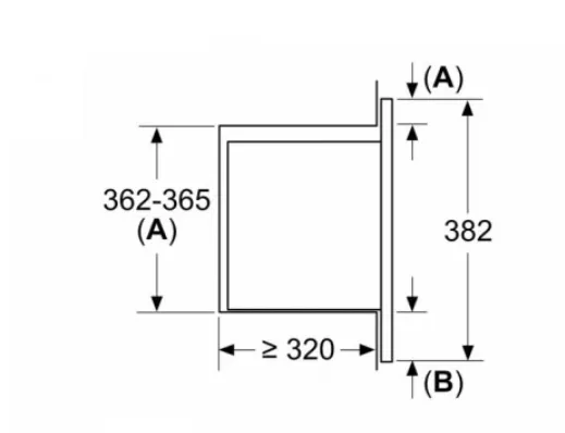 Bosch Serie | 2 BFL623MS3 - Mikrobølgeovn - til indbygning - 20 liter - 800 W - rustfrit stål