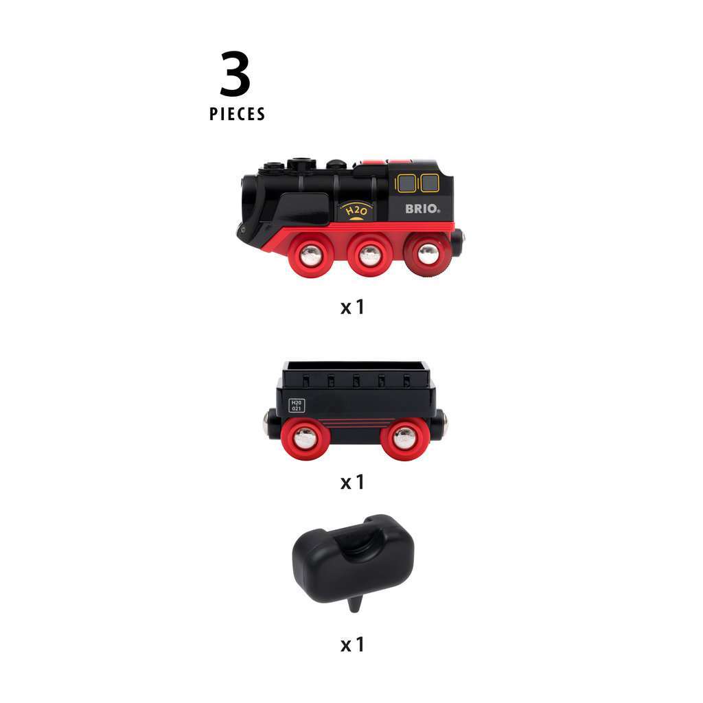 BRIO Spiel Batterie-Dampflok mit Wassertank