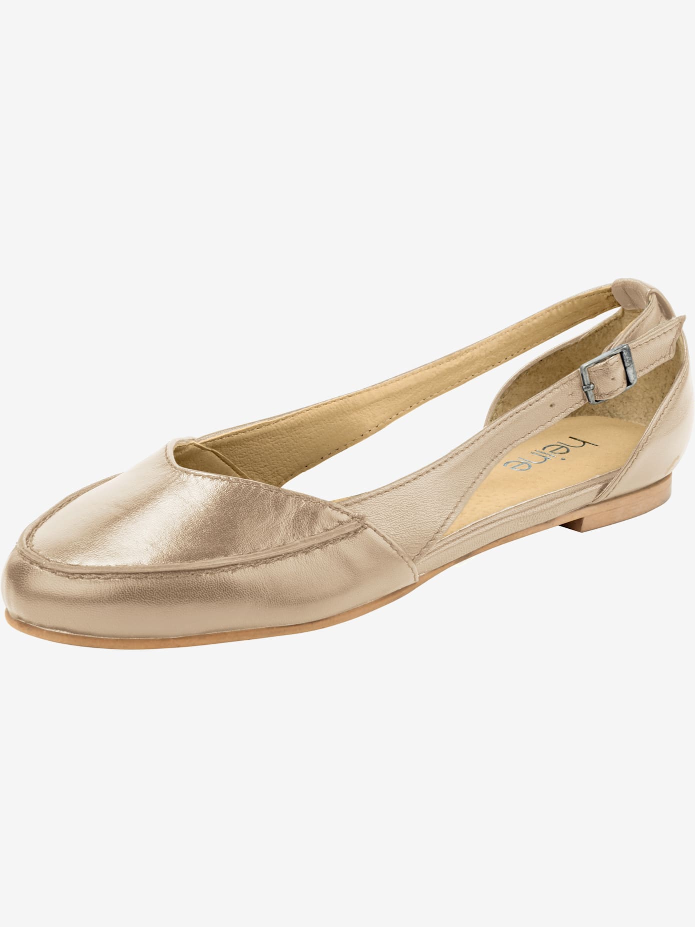 Ballerines cuir nappa chèvre doux