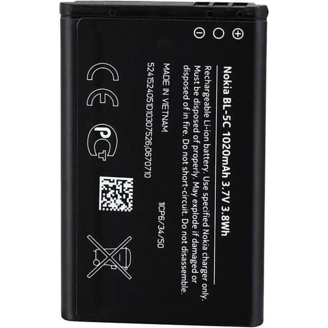 Nokia Mobilbatteri BL-5C Nokia 1200, Nokia 1208, Nokia