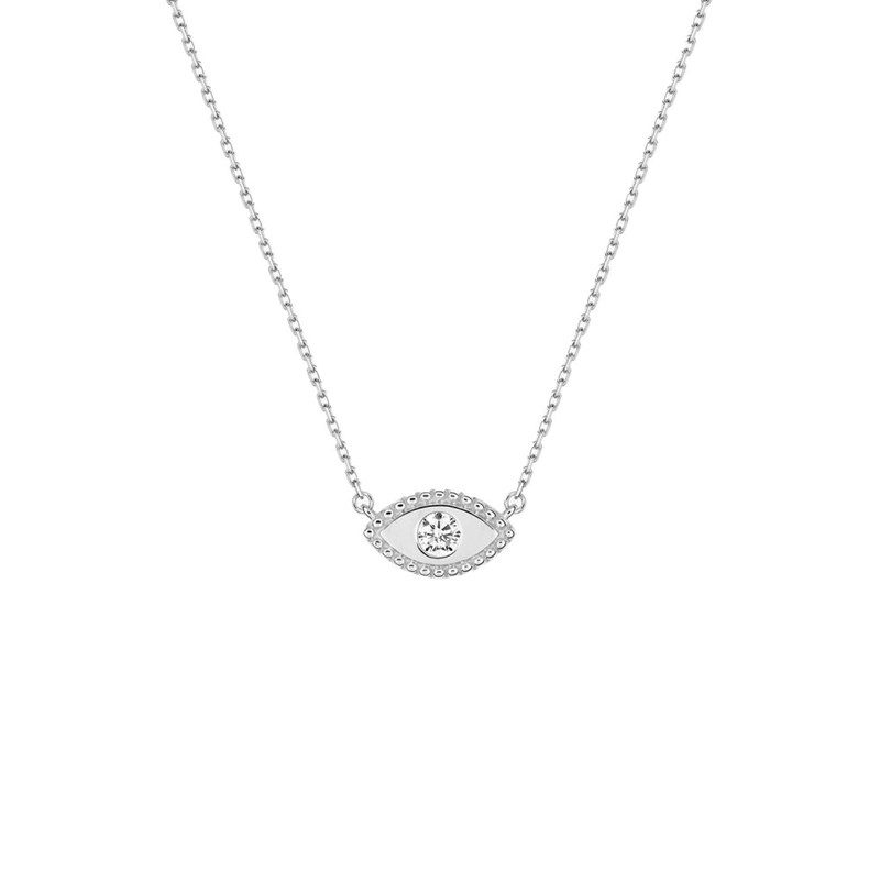 Collier Femme - Oxyde de zirconium - Argent 925 - Longueur : 42 cm