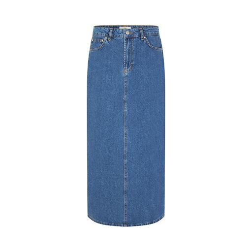Global Funk Joance-G Denimnederdel, Mid Vintage Blue, S