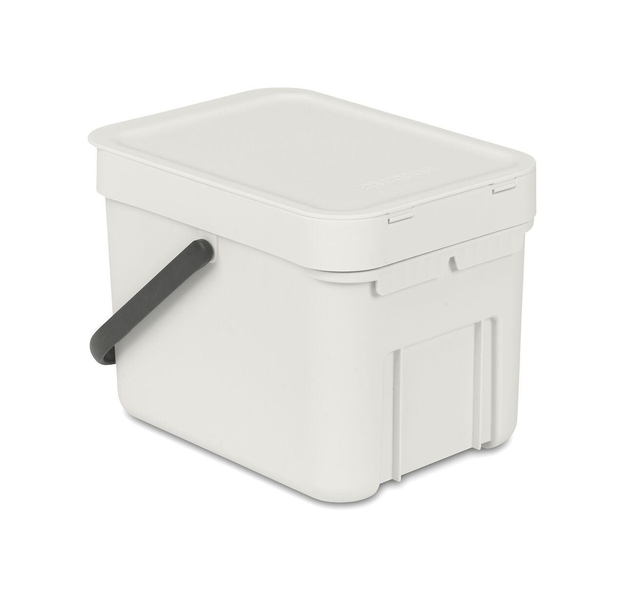 brabantia SORT & GO Abfalleimer - Hellgrau / B: 20.0 cm x T: 24.9 cm x H: 18.1 cm