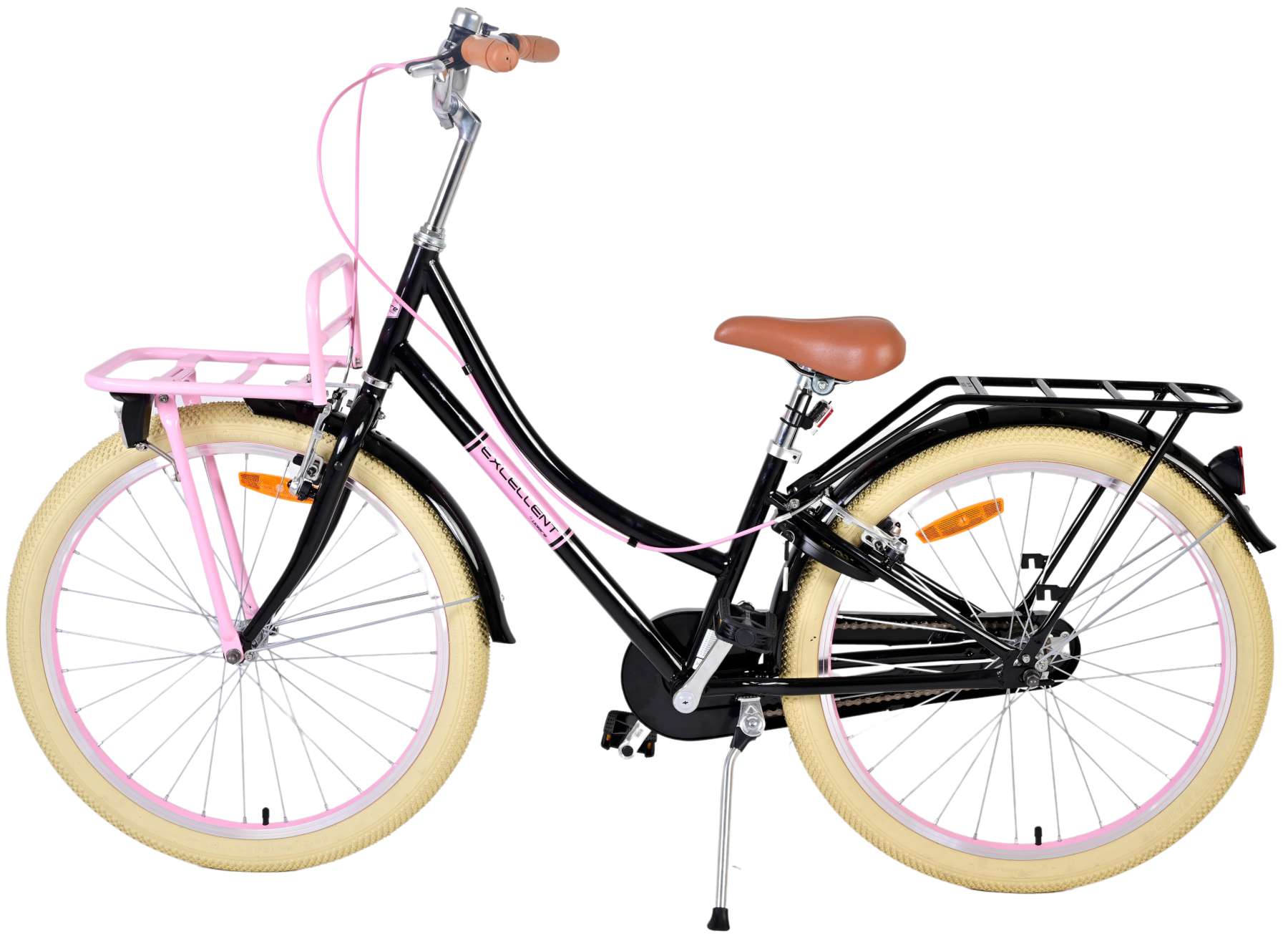 TPFSports Excellent Kinderfahrrad - Mädchen - 24 Zoll - Rücktritt + Handbremse - Grün