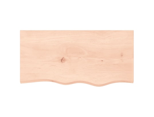 VIDAXL - Arrière de comptoir Comptoir de salle de bain 80x40x2 cm bois massif non traité