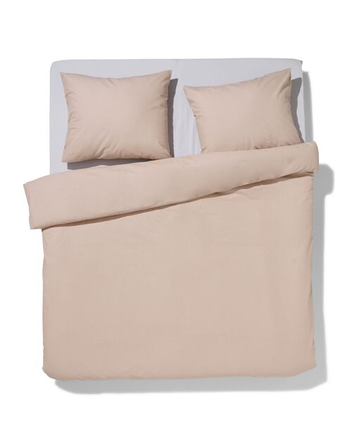 housse de couette en coton doux 200x200/220 taupe