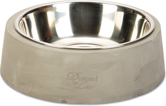 Designed by Lotte hondenvoerbak Riboco grijs D 20 H 6 cm 700 ml