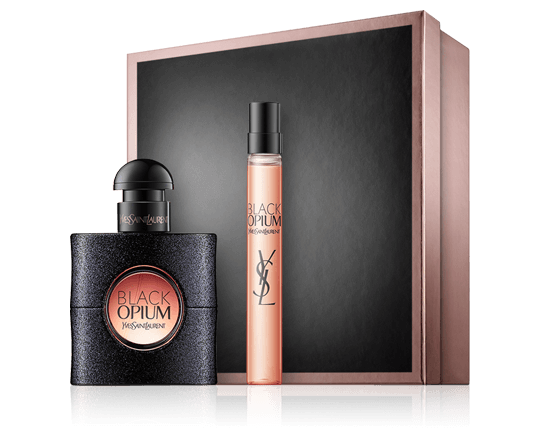 Yves Saint Laurent Black Opium Set mit Mini EdP Spray 30ml-10ml