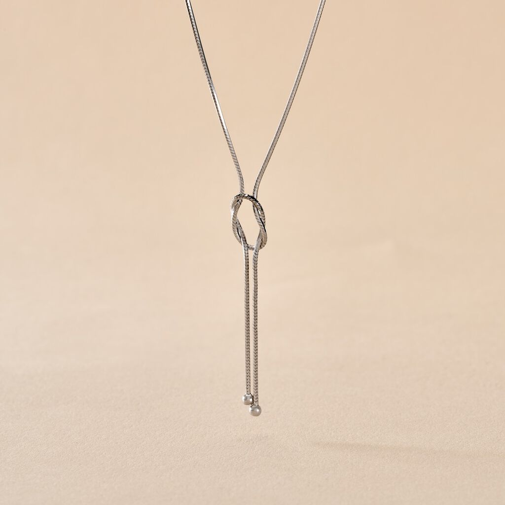Collier Mariana Argent Blanc