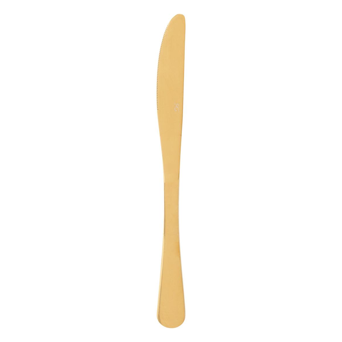 LOT 2 COUTEAUX GOLD INOX OR