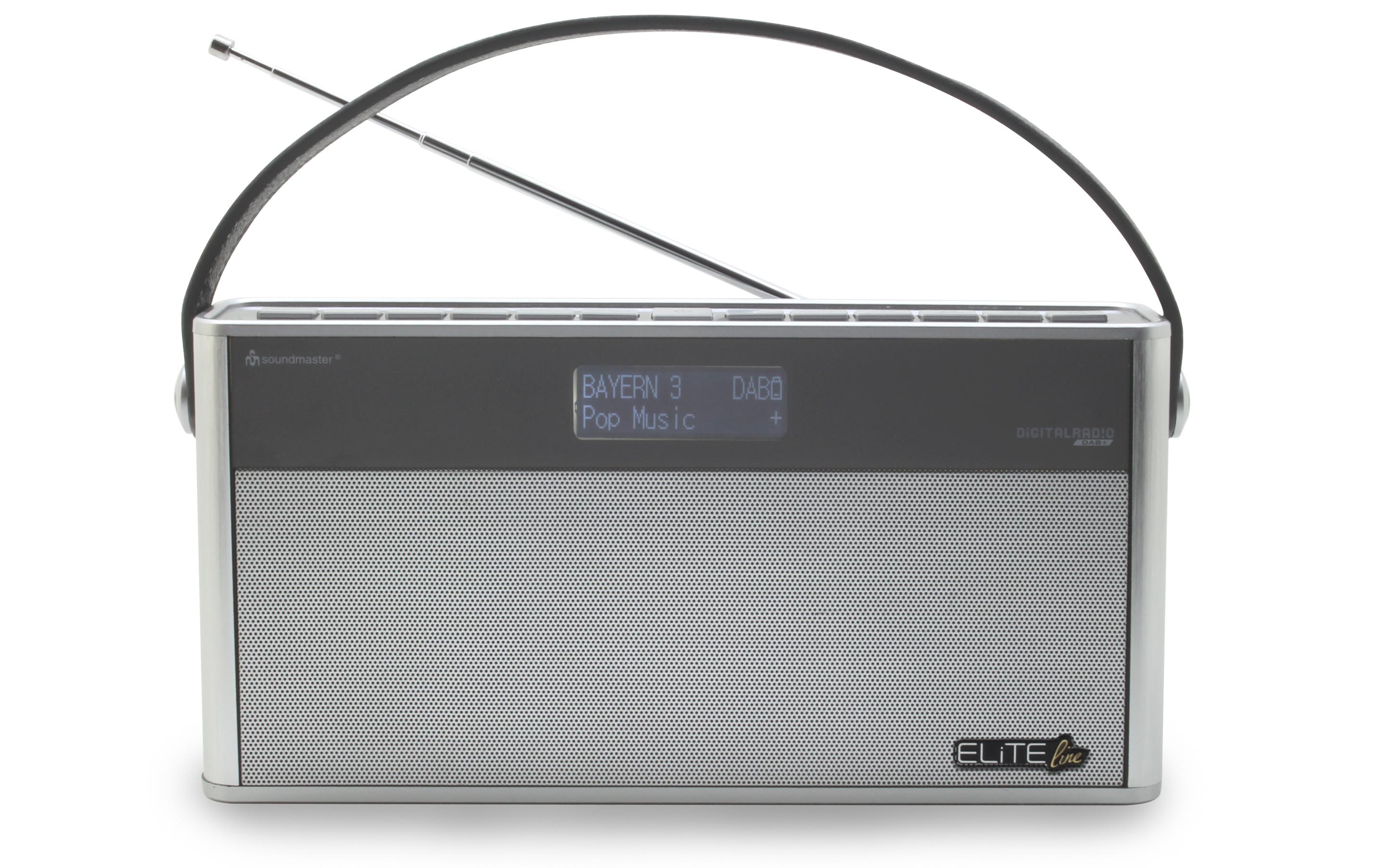 DAB+ Radio DAB750SI Silber<br>DAB+/UKW Digitalradio mit Bluetooth und eingebautem Akku