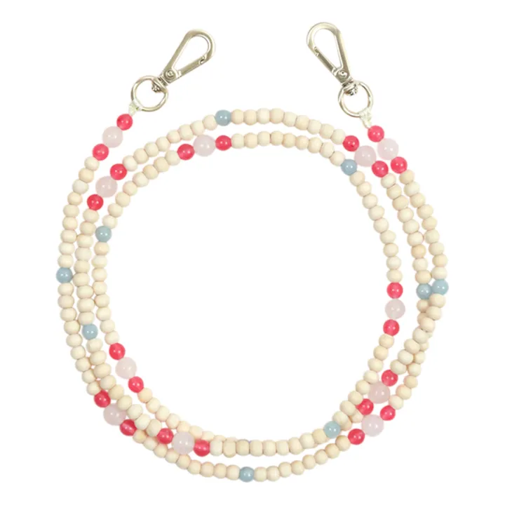 Louvini Cordon perle de bois Arielle | Rose