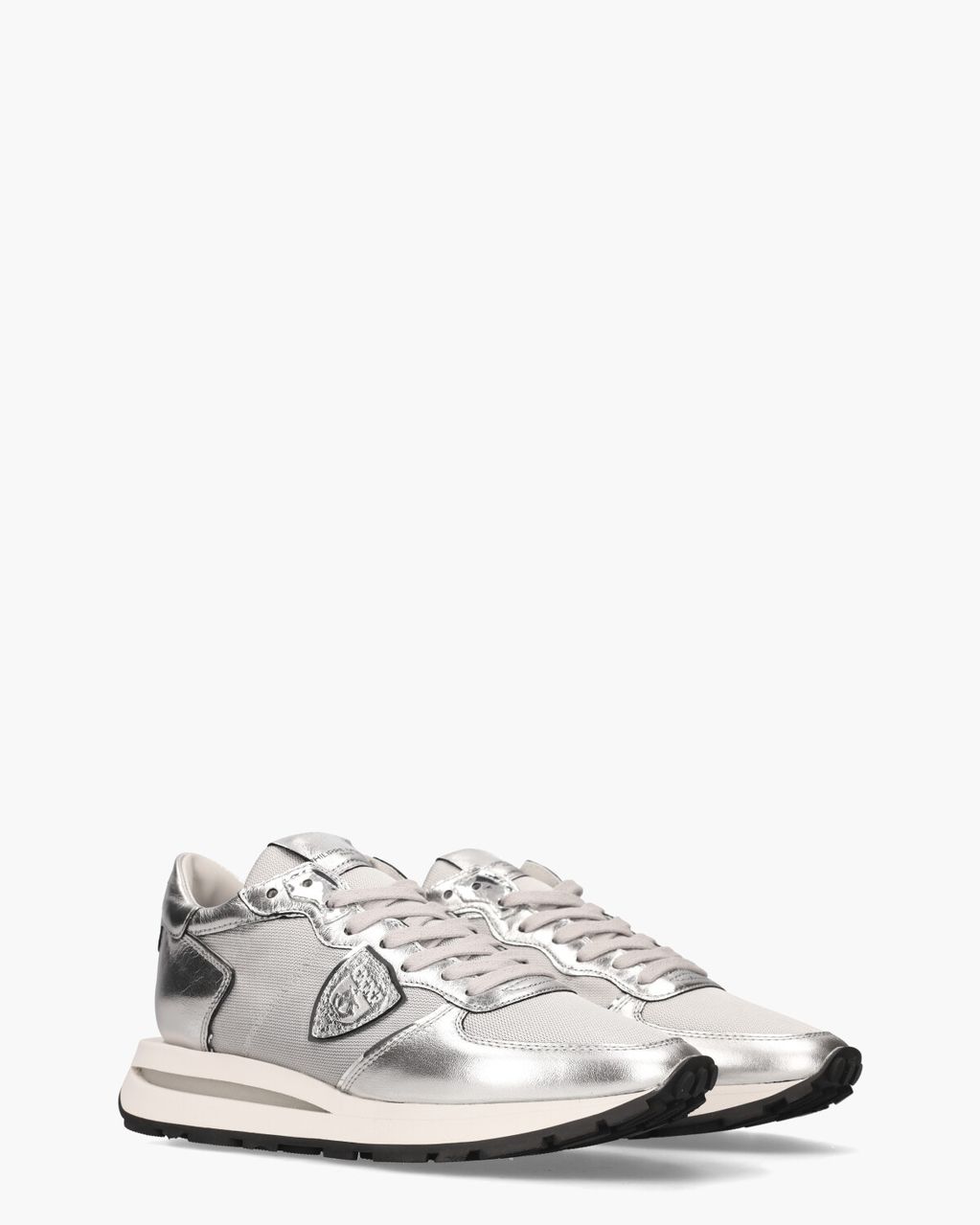Philippe Model Tropez Haute Zilver Damessneakers