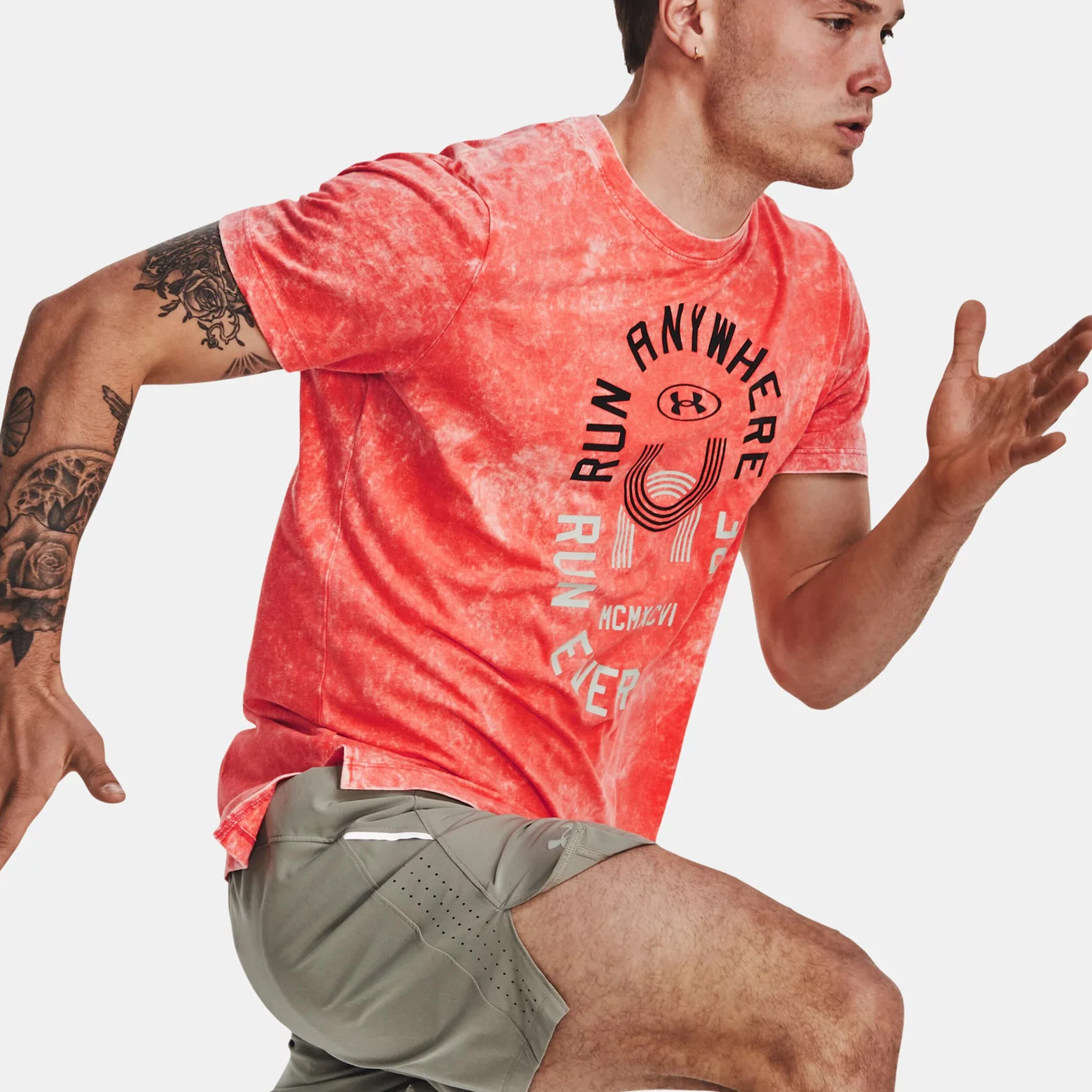 Under Armour Run Everywhere Maillot De Course Hommes - Corail