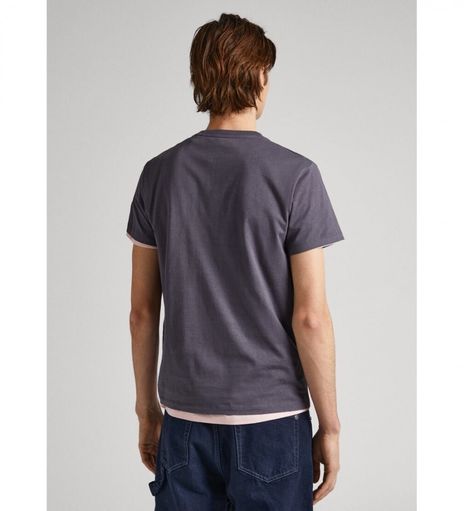 Camiseta cinza escura Pepe Jeans Waddon