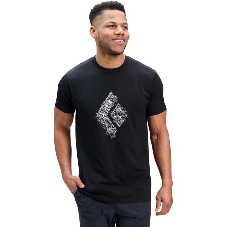 Black Diamond M Engineered Diamond Ss Tee Black