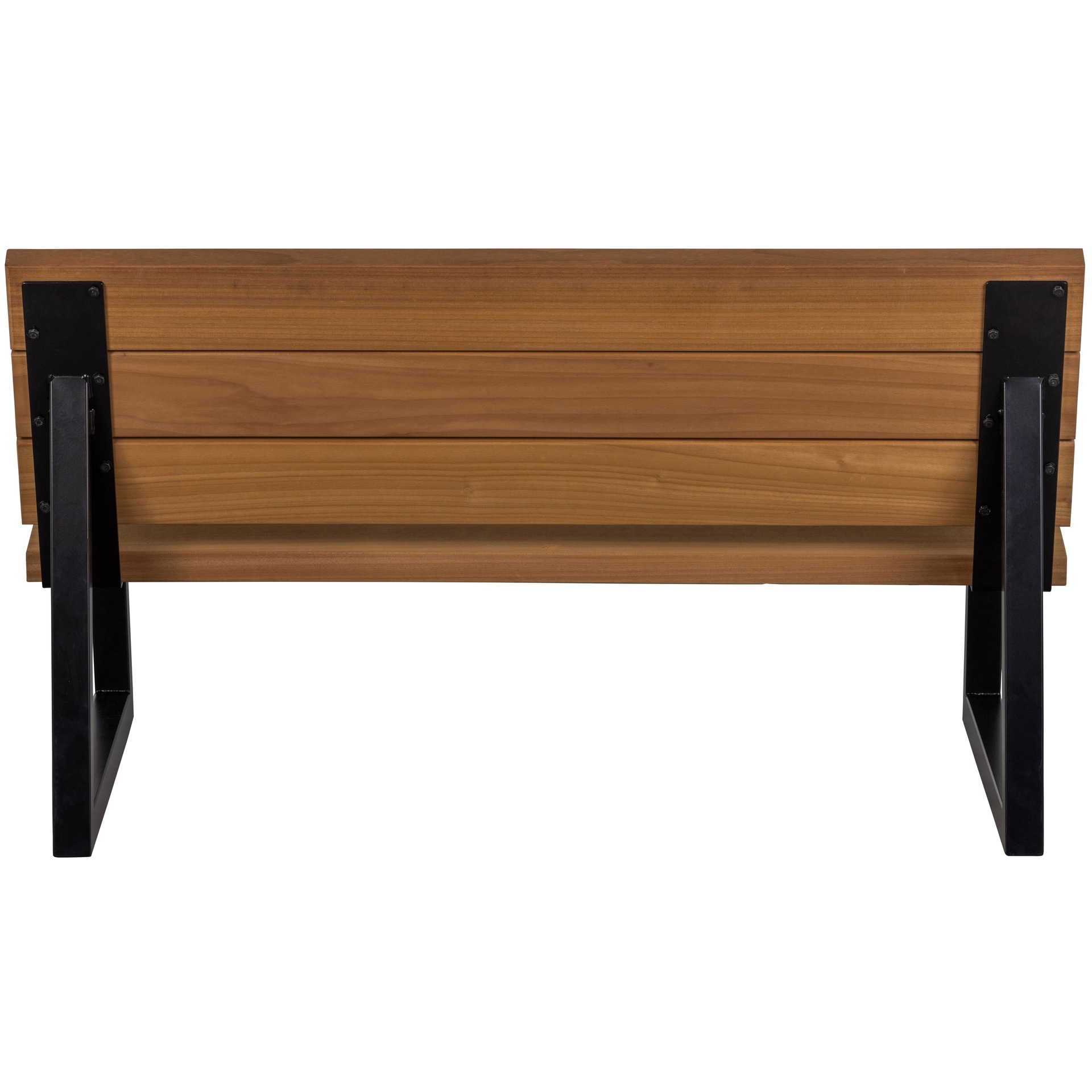 Gartenbank BANCO 138 cm schwarz /Holz