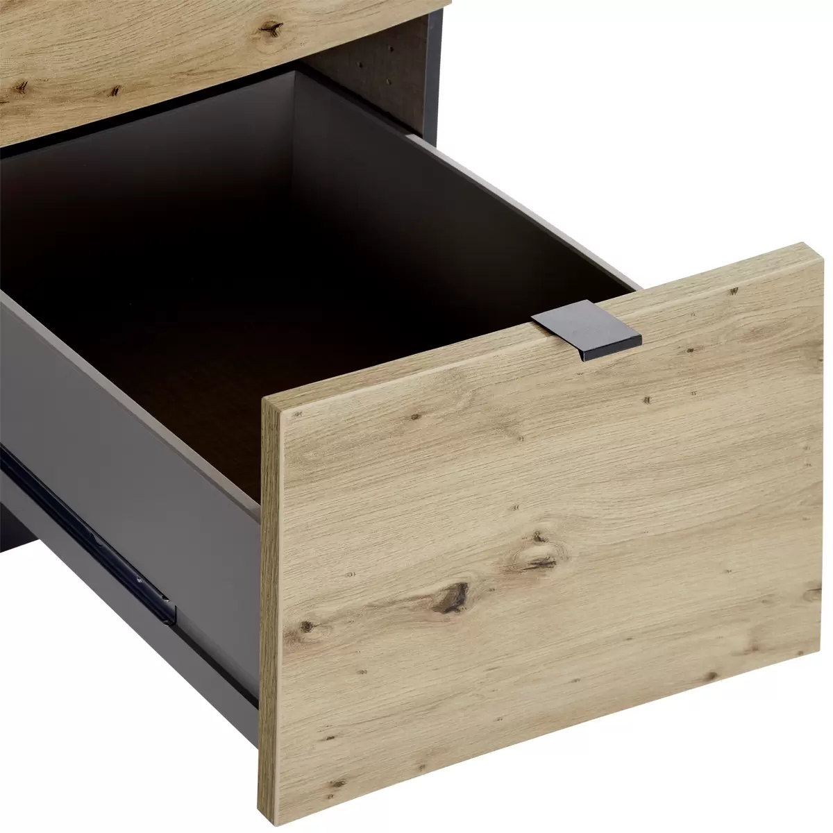Kleiderschrank 3-trg. Ontario anthrazit,Artisan Eiche
