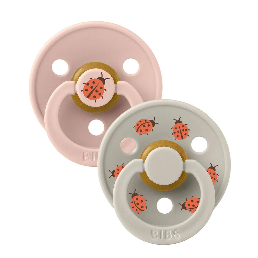 BIBS Studio Colour Studio Colour Ladybug - Maat 2 - Blush Mix (2 stuks)