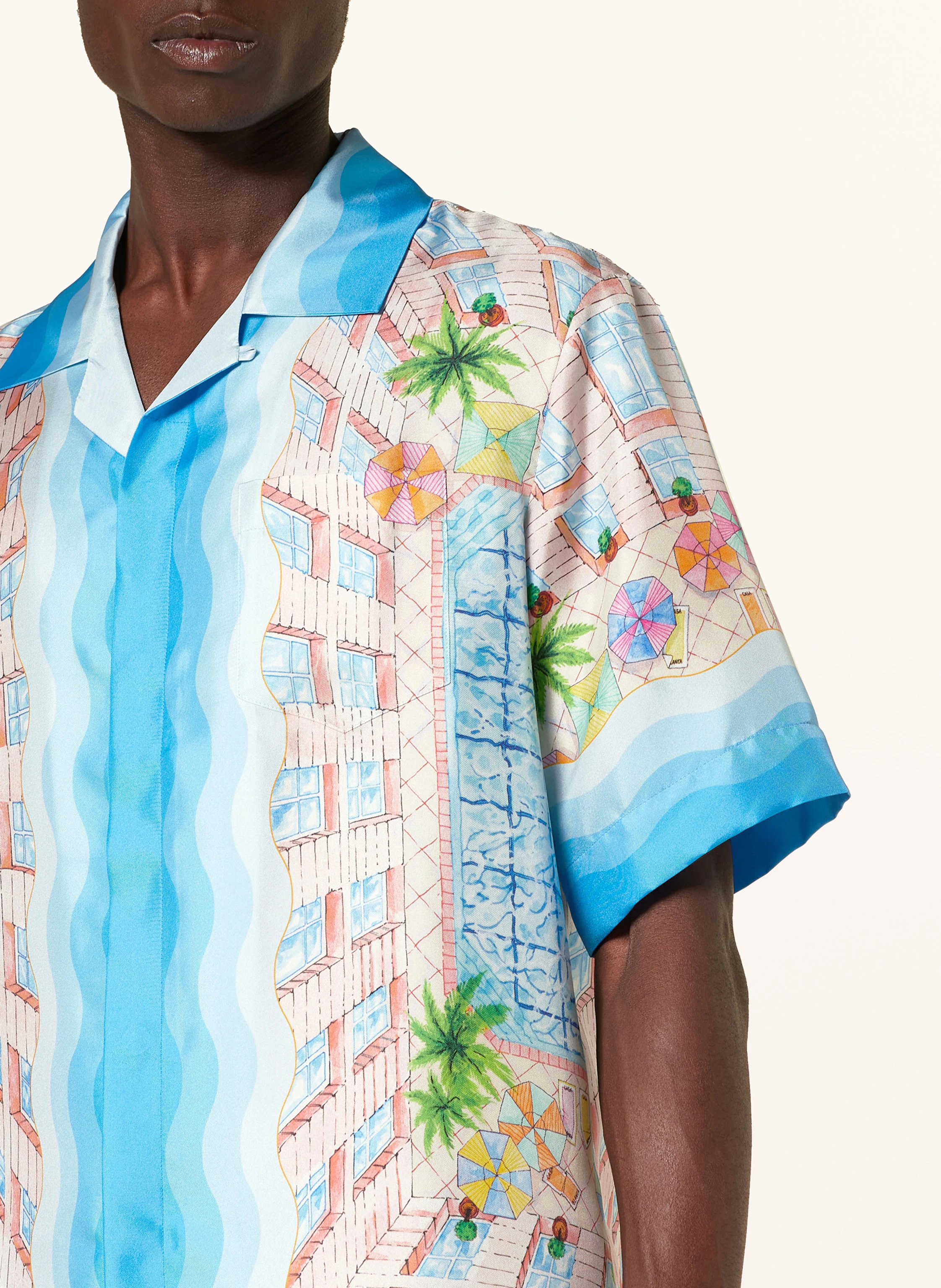 Casablanca Resorthemd LE PLONGEON Comfort Fit aus Seide