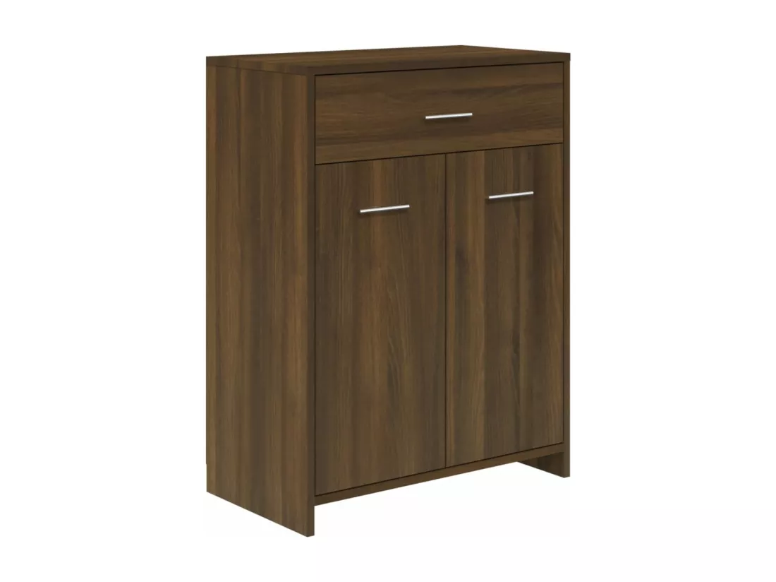 Armoire de bain Chêne marron 60x33x80 cm Bois d'ingénierie