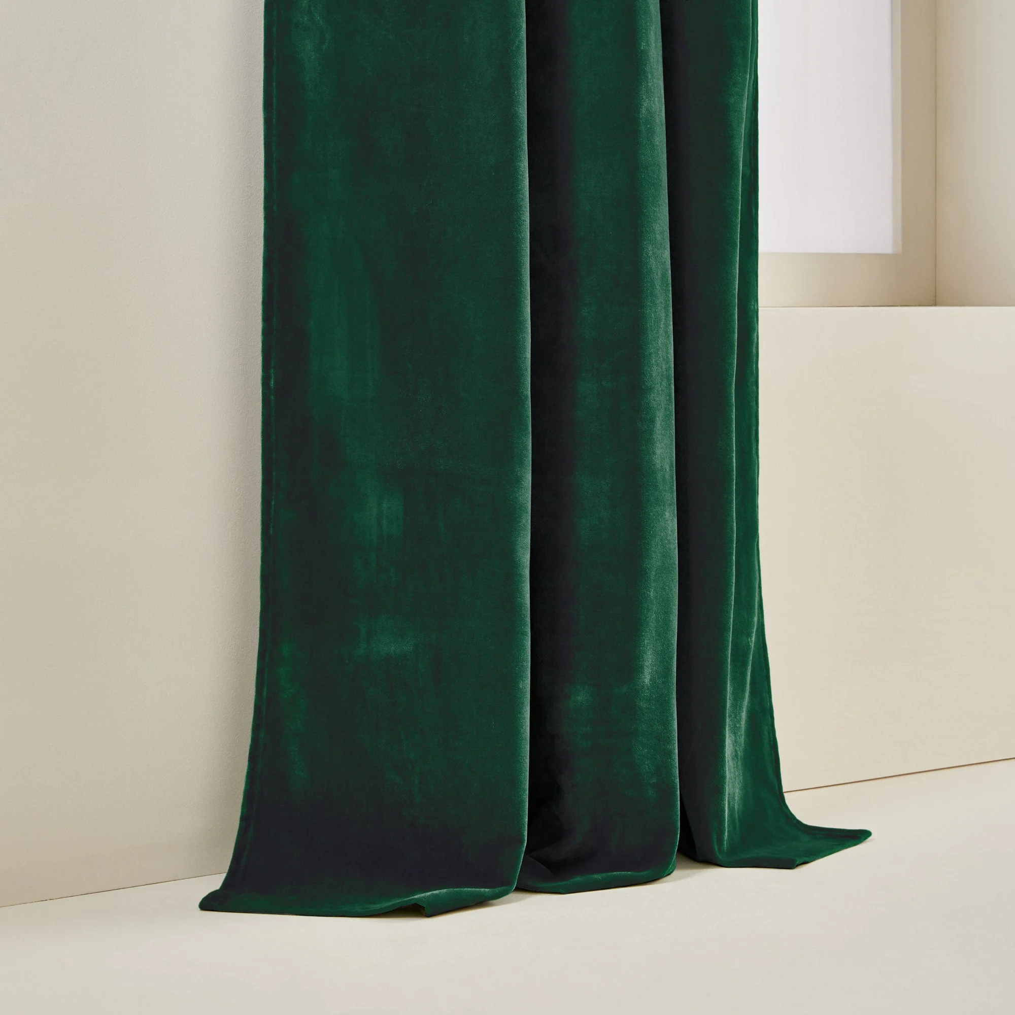 DARIO - Rideau à oeillets dorés | Vert
