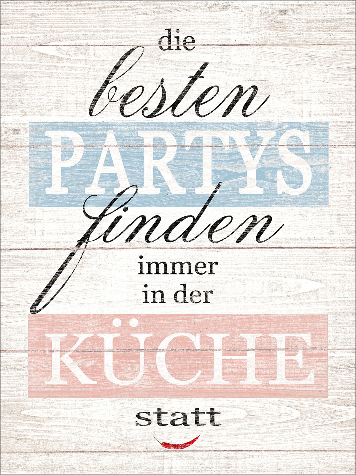 PRO ART Decopanel Bild PARTY & KÜCHE 40 x 30 cm mehrfarbig