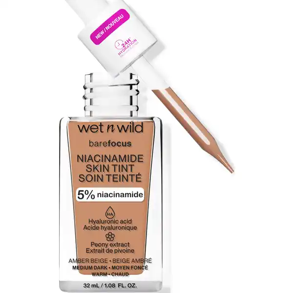 bare Focus Niacinamide Skin Tint Amber Beige