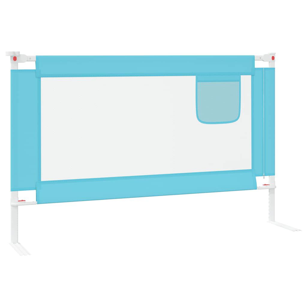 vidaXL Babybedhek 120x25 cm stof blauw