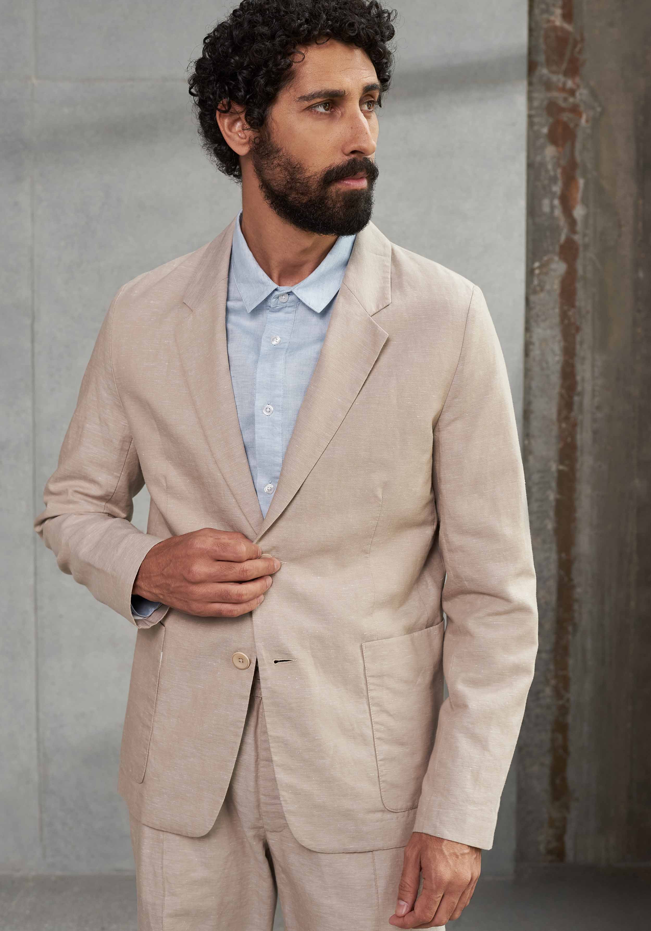 About Companions Leinen-Blazer Enver Linen Sand
