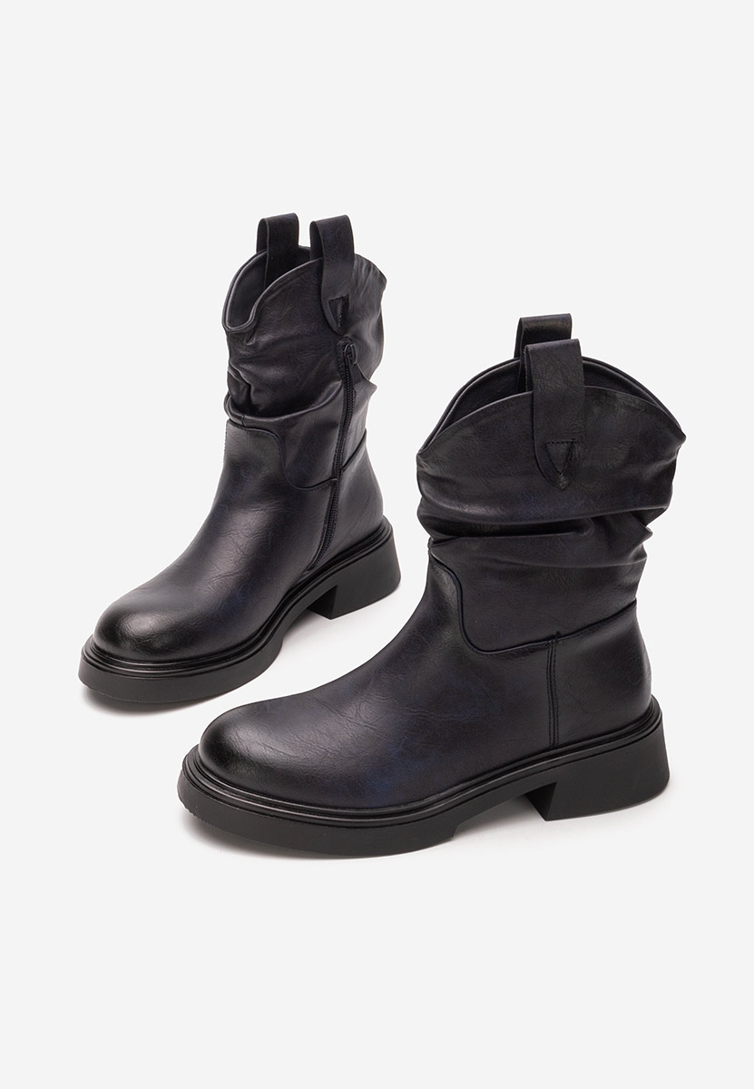 Bottines hautes femme bleus Eufemia