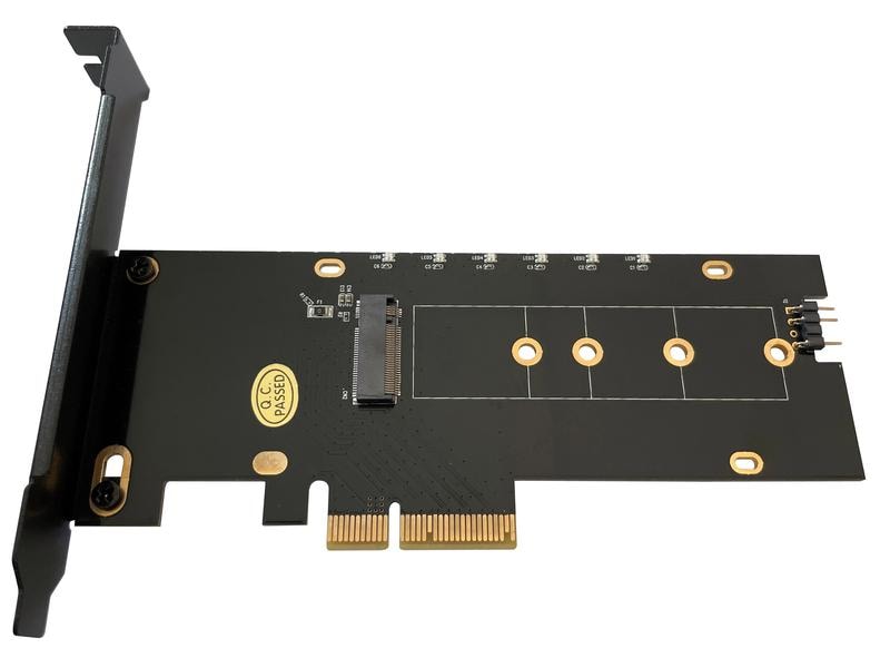 LC-Power LC-PCI-M2-NVME-ARGB PCI Express Karte für eine M.2-NVME-SSD