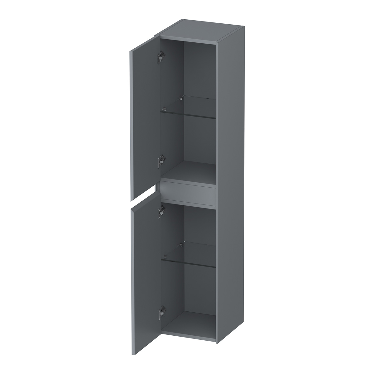 Brauer Inspire kolomkast 160cm links- of rechtsdraaiend grijs mat