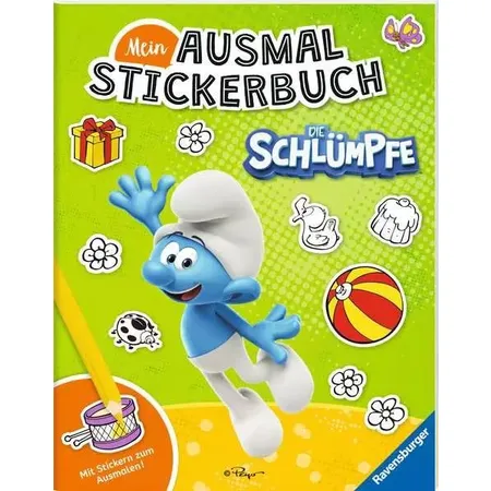 Ravensburger Mein Ausmalstickerbuch: Die Schlümpfe
