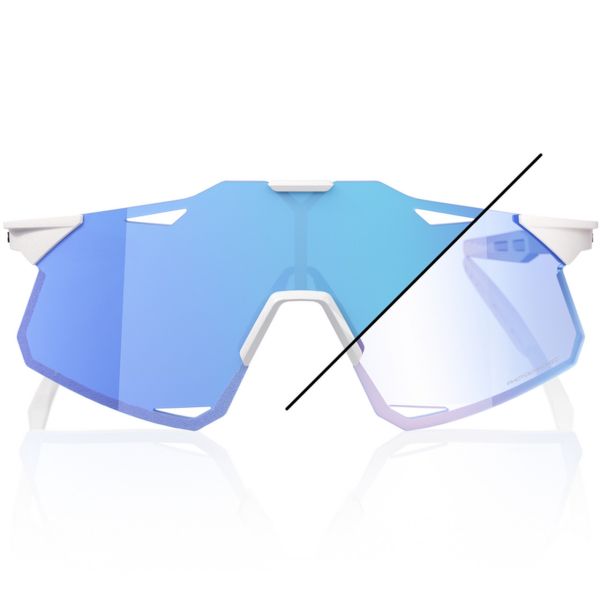 100% Hypercraft Photochromic Cykelbriller, Pearl White Glitter