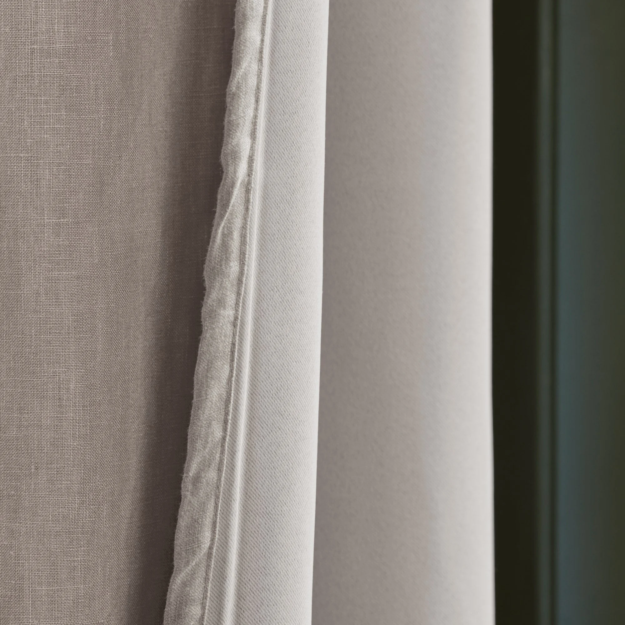 CARLINA - Rideau oeillets doublé occultant | Beige