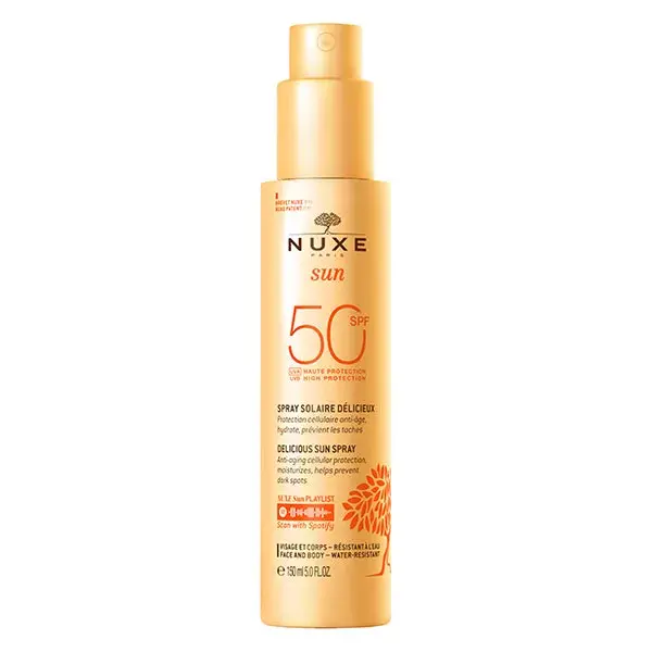 Protetor solar em spray Nuxe Sun Delicious High Protection FPS 50 150ml