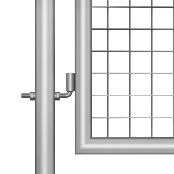 vidaXL Hageport galvanisert stål 105x200 cm sølv