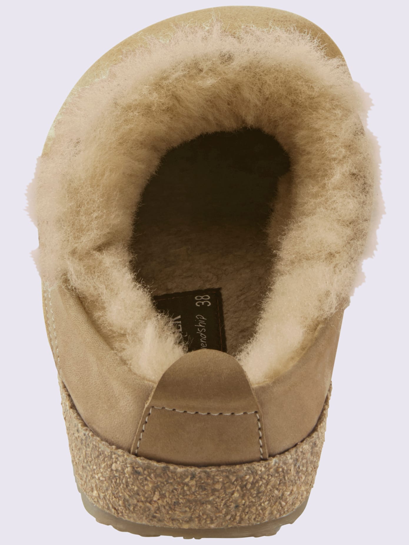 Chaussons cuir d'agneau souple