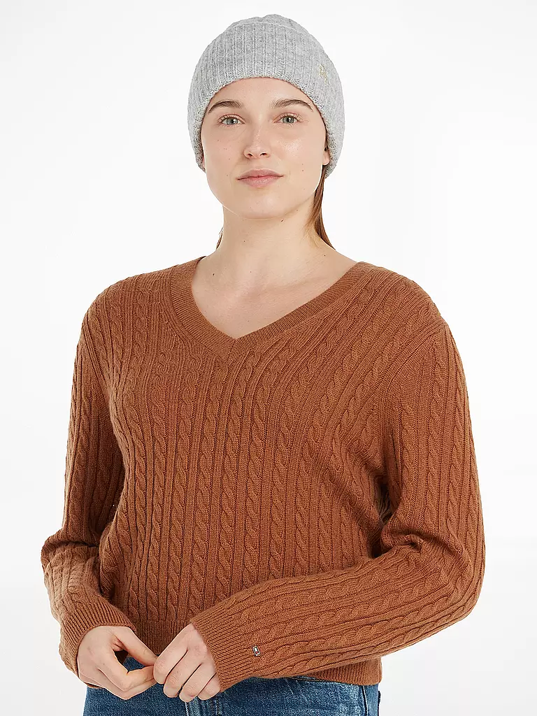 TOMMY HILFIGER Mütze - Haube grau