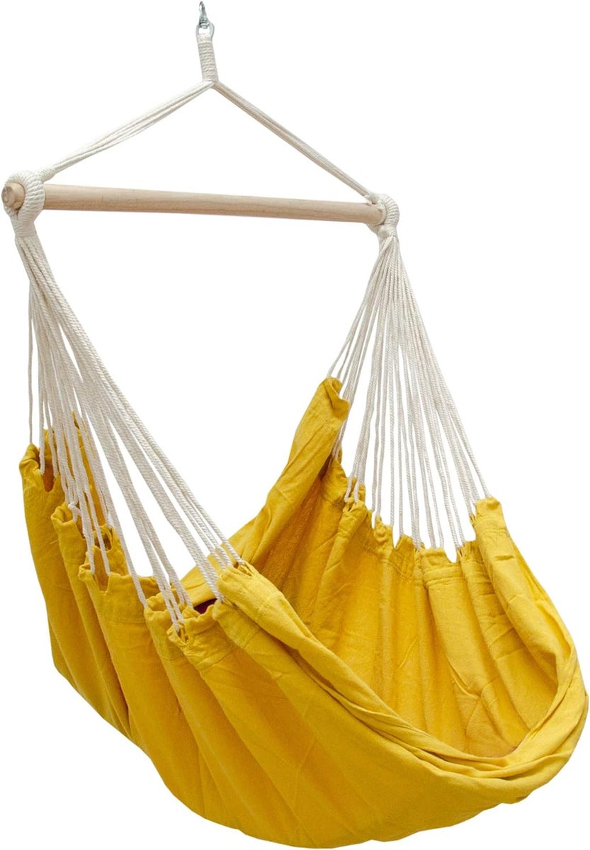 XXL hangstoel relaxstoel 185x130cm tot 150kg freesia kleuren