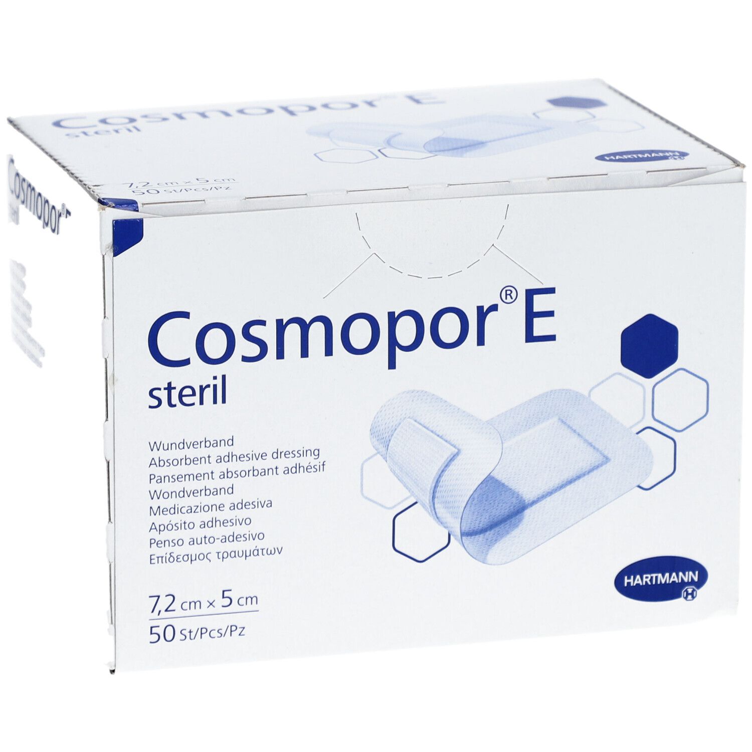 Hartmann Cosmopor® E Wundpflaster steril 50 Stück 7,2 x 5 cm