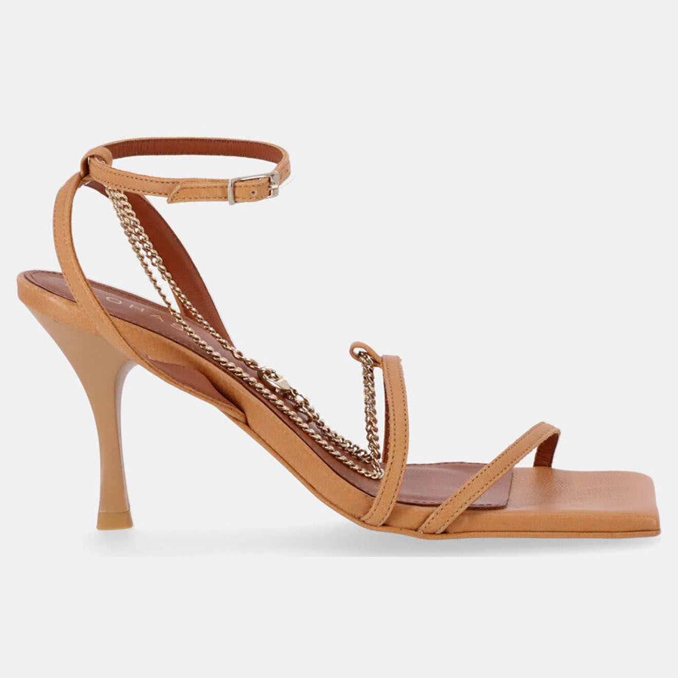 Alohas Sandales en Cuir Loan camel - Talon 8 cm