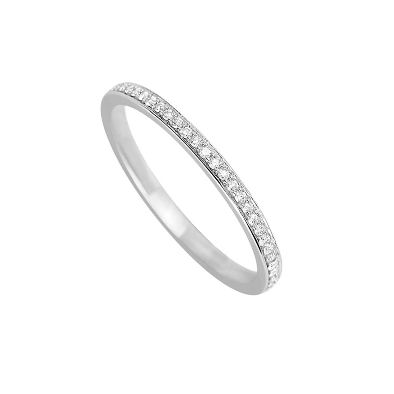 Bague Femme - Or 18 Carats - Diamant 0,13 Carats