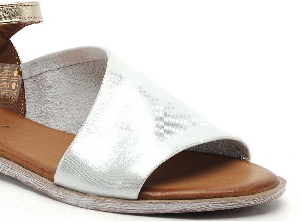 Lune et l autre nu pieds plats femme sandra blanc