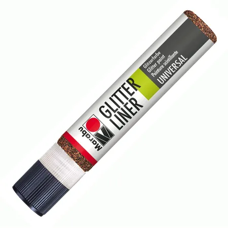 Marabu Glitter-Liner, espresso, 25 ml