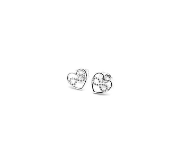 Unique And Co Ladies Unique And Co Sterling Stud Earrings with CZ